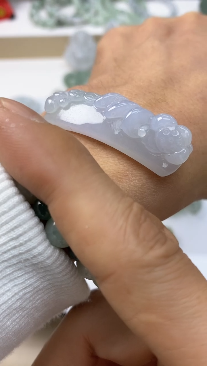 颈饰未镶嵌翡翠34天然缅甸翡翠A货