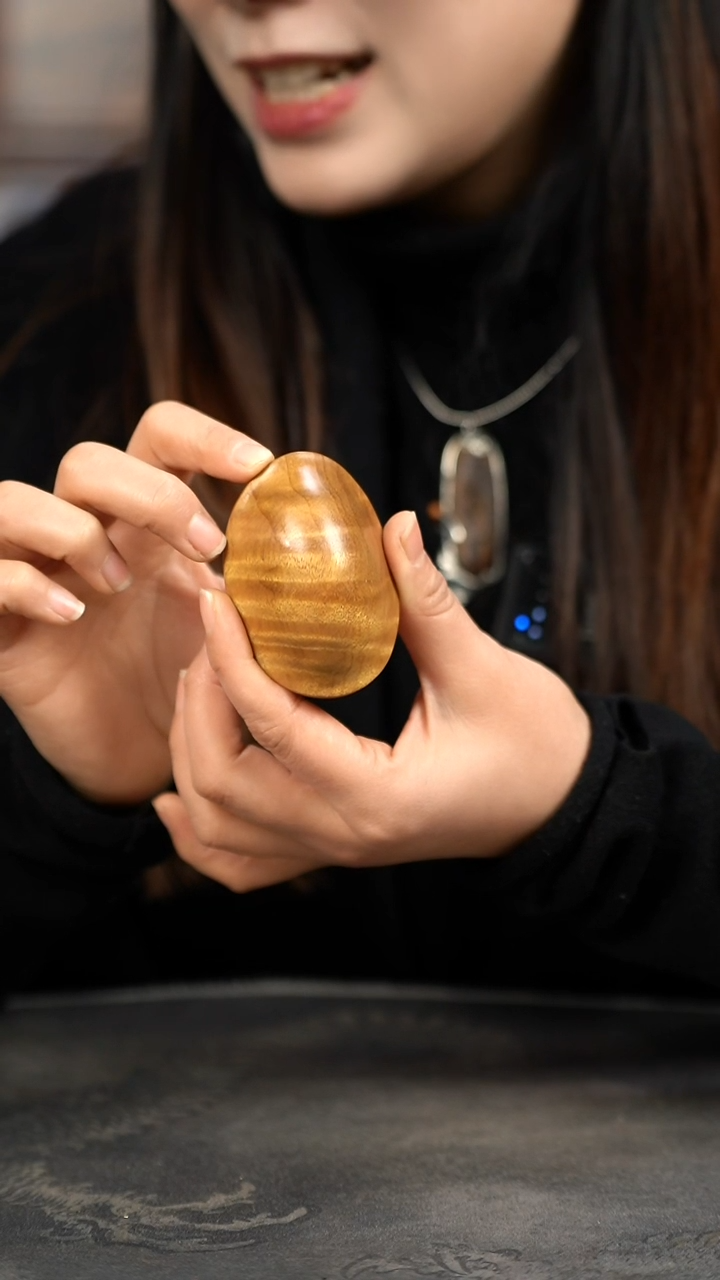 【闪购商品】金丝楠木艺满水波精工手镯富甲天下把玩030