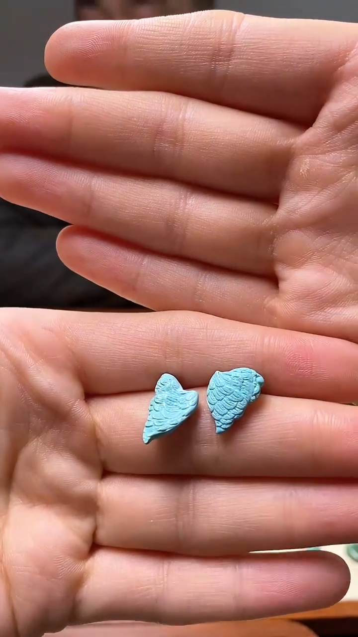 【闪购商品】绿松石1银S925镶嵌绿松石耳钉