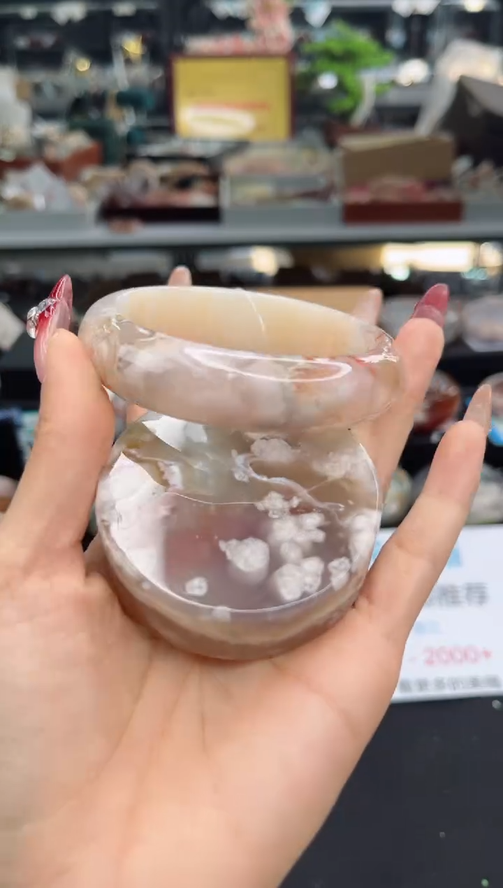 【闪购商品】石英质玉手镯未镶嵌61圈口（赠品镯心）3505142