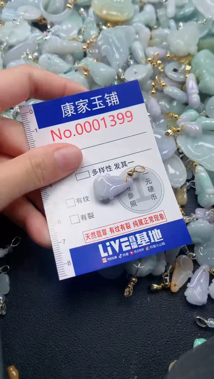 吊坠(不含链)未镶嵌翡翠1399