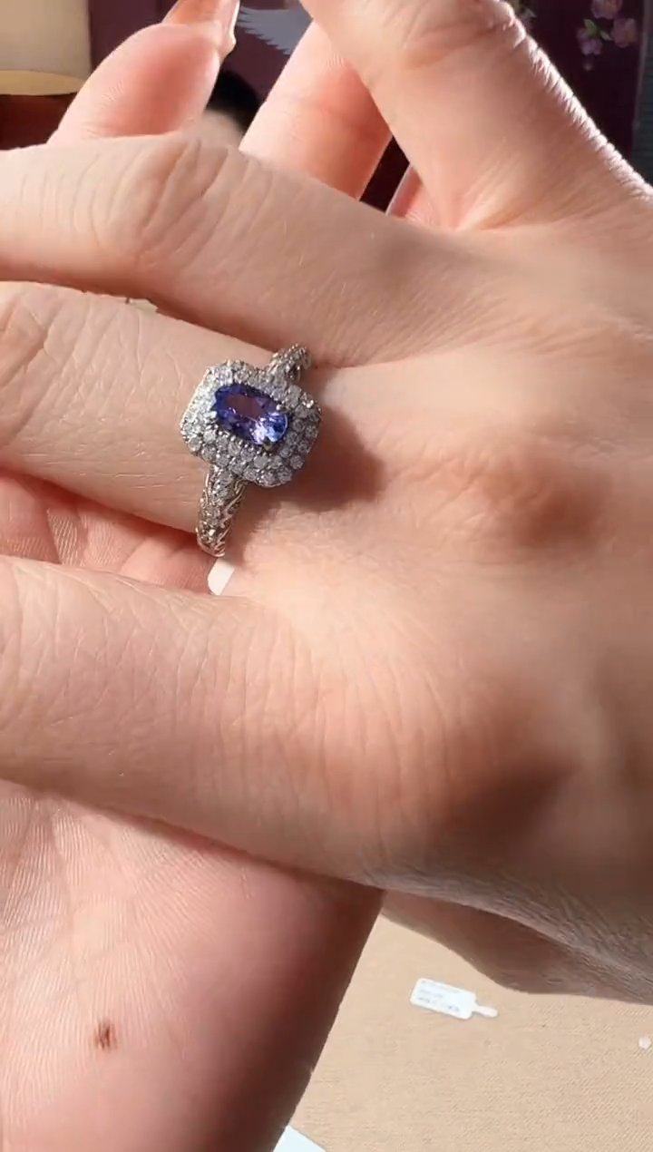 【闪购商品】坦桑石戒指银S925镶嵌KT24023006