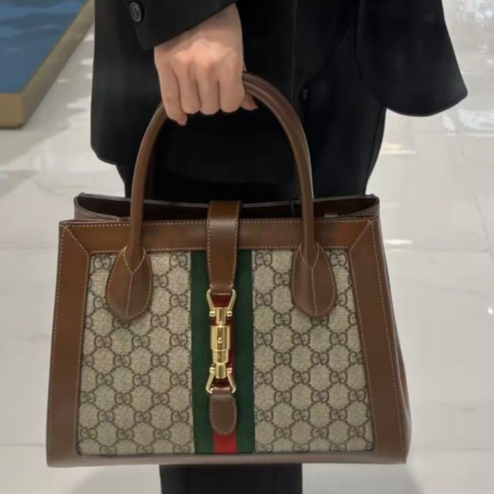 95新 GUCCI/古驰 古驰 jackie1961系列托特手提单肩包 