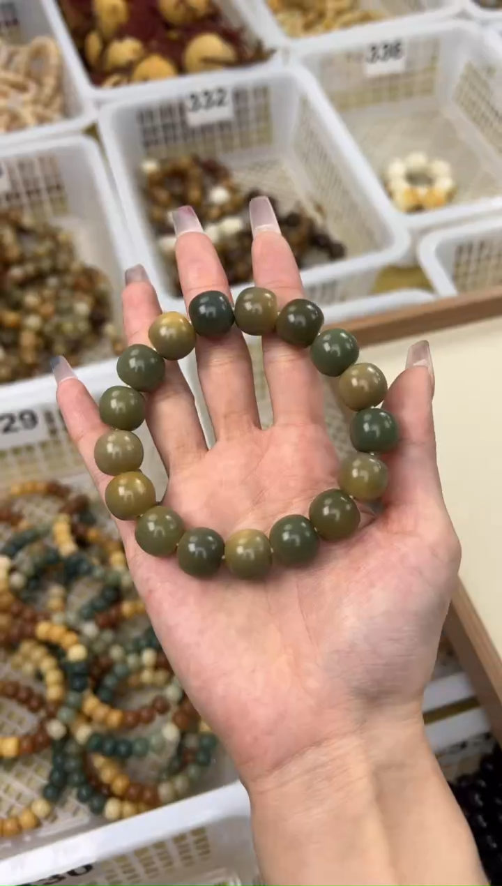 手串菩提根/象牙果卡13桶珠手串瑕疵福利不退不换080