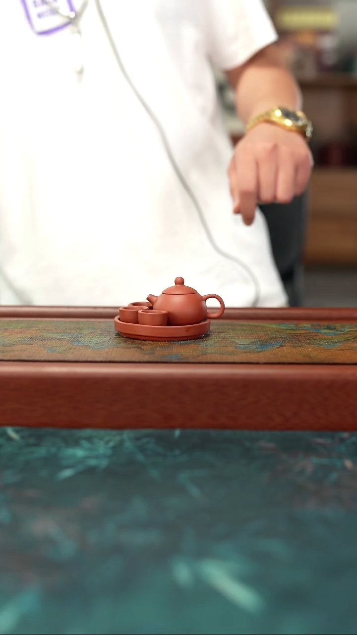 茶杯紫砂5.28  紫砂     雕塑套组
