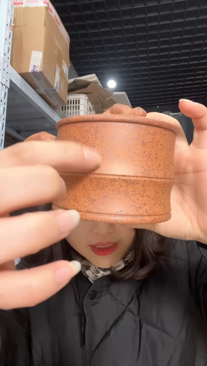 【闪购商品】紫砂茶杯紫砂盖杯柴烧君子