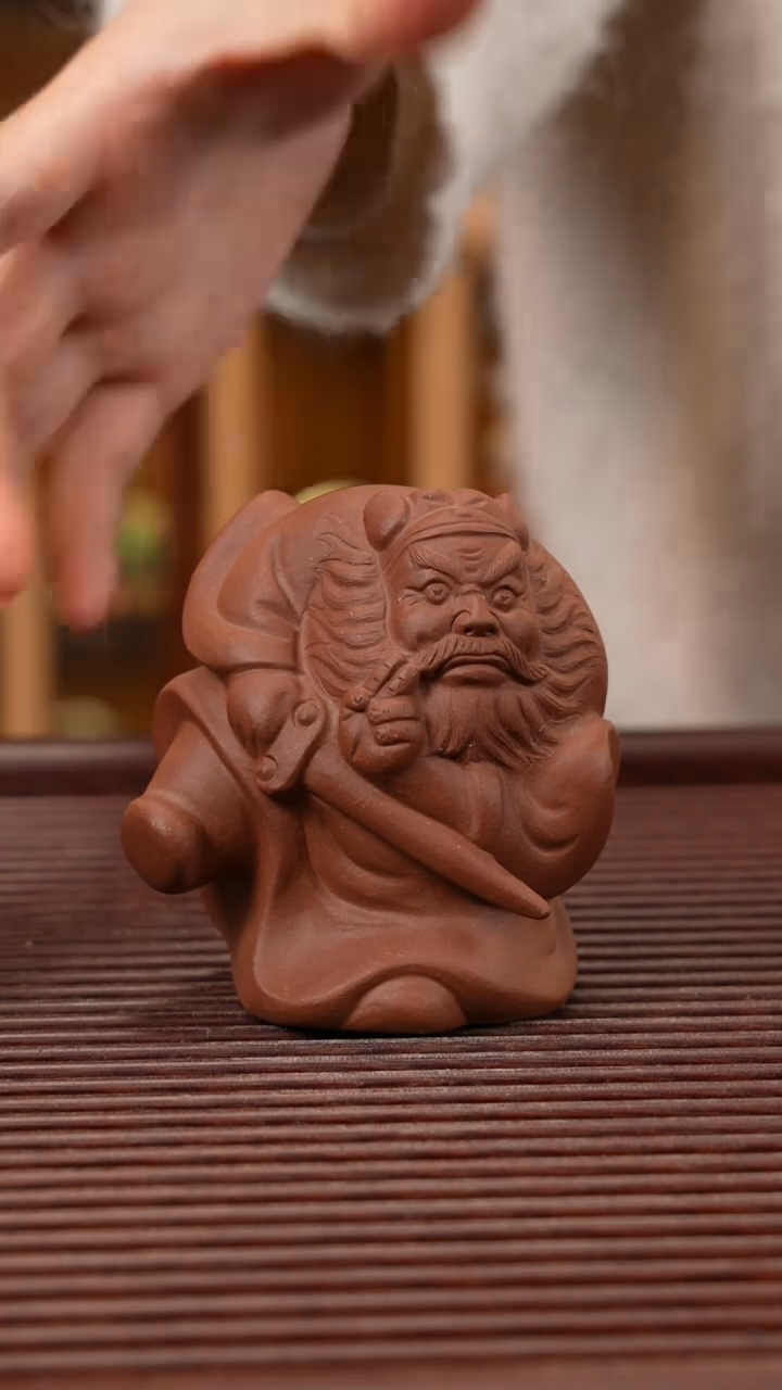 【闪购商品】紫砂茶宠舞剑钟馗