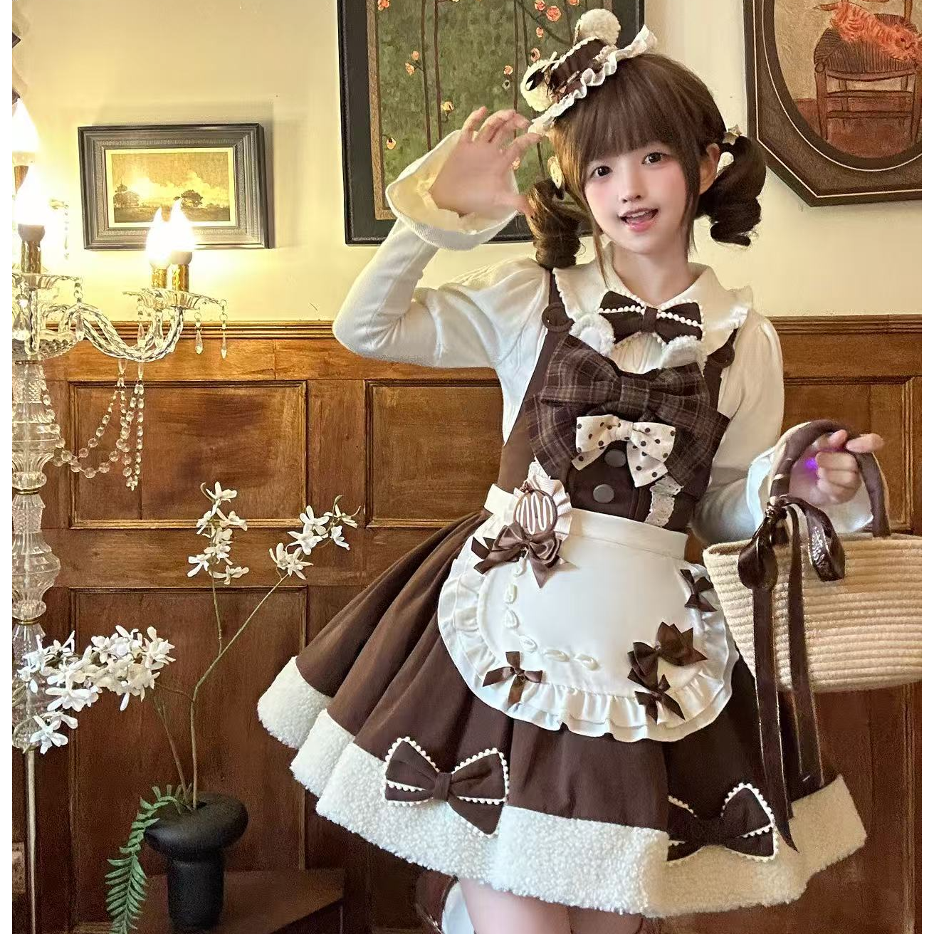 【尾款没有定金勿拍】栗子小熊思蕾特原创设计秋冬洛丽塔正版lolita