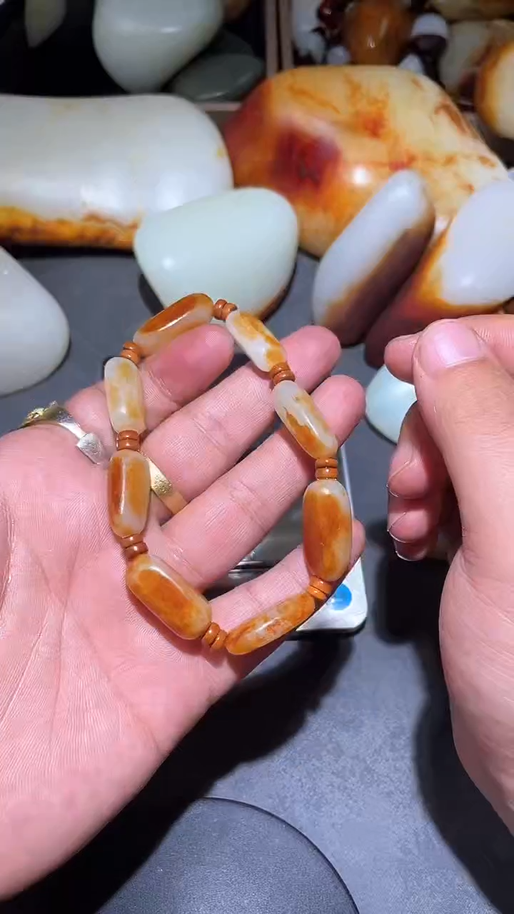 【闪购商品】和田玉手串未镶嵌YL-LL-1.12-26多样性发货