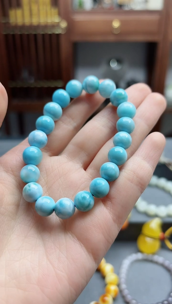 【闪购商品】针钠钙石（海纹石）手串未镶嵌海纹石手串ZD