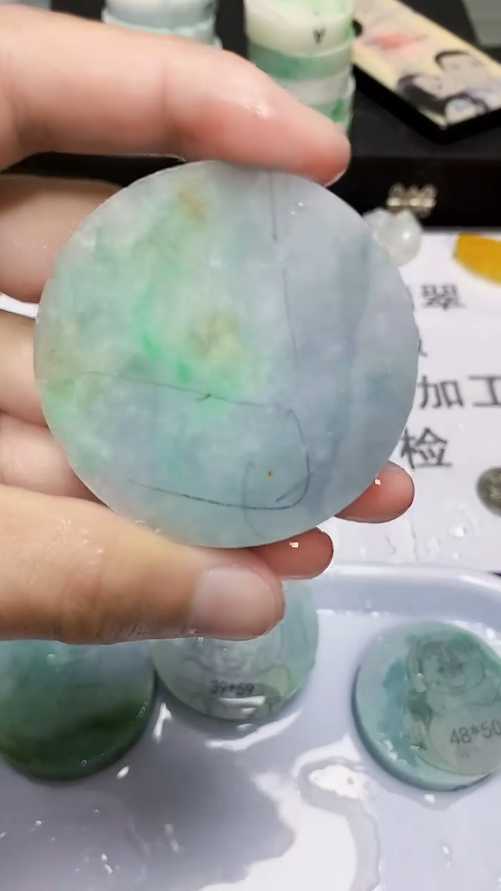 翡翠裸石缅甸天然翡翠A货829