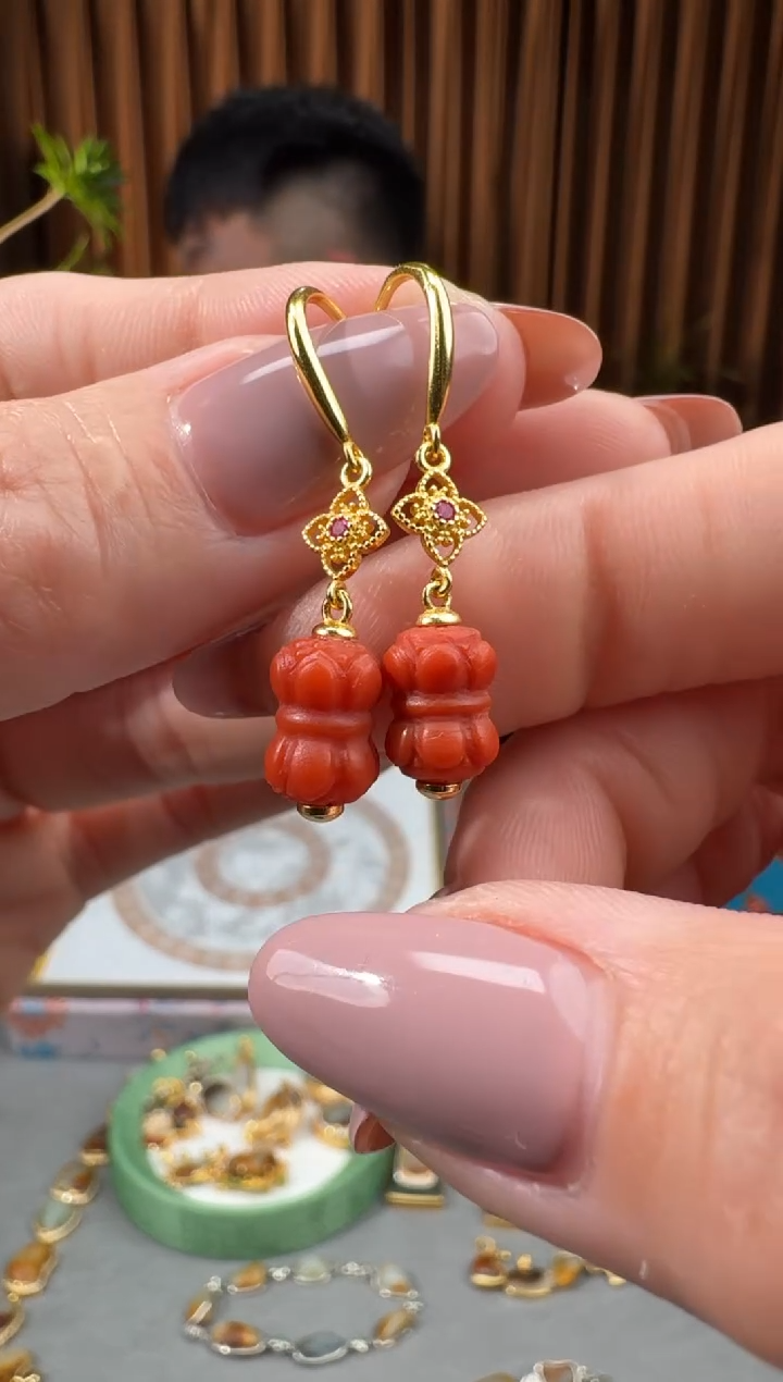 颈饰银S925镶嵌南红玛瑙39钧然12.27多样性拍一发一