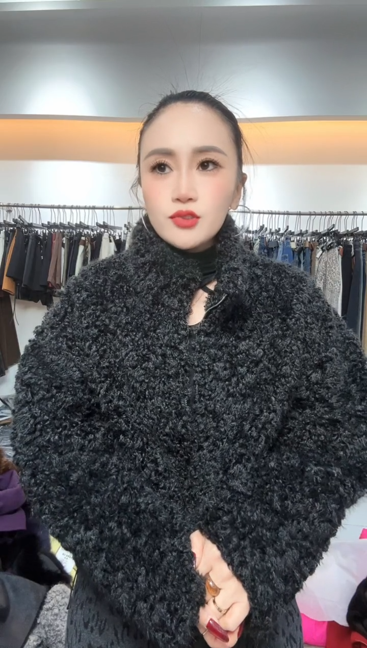 黑色毛毛衣服保暖