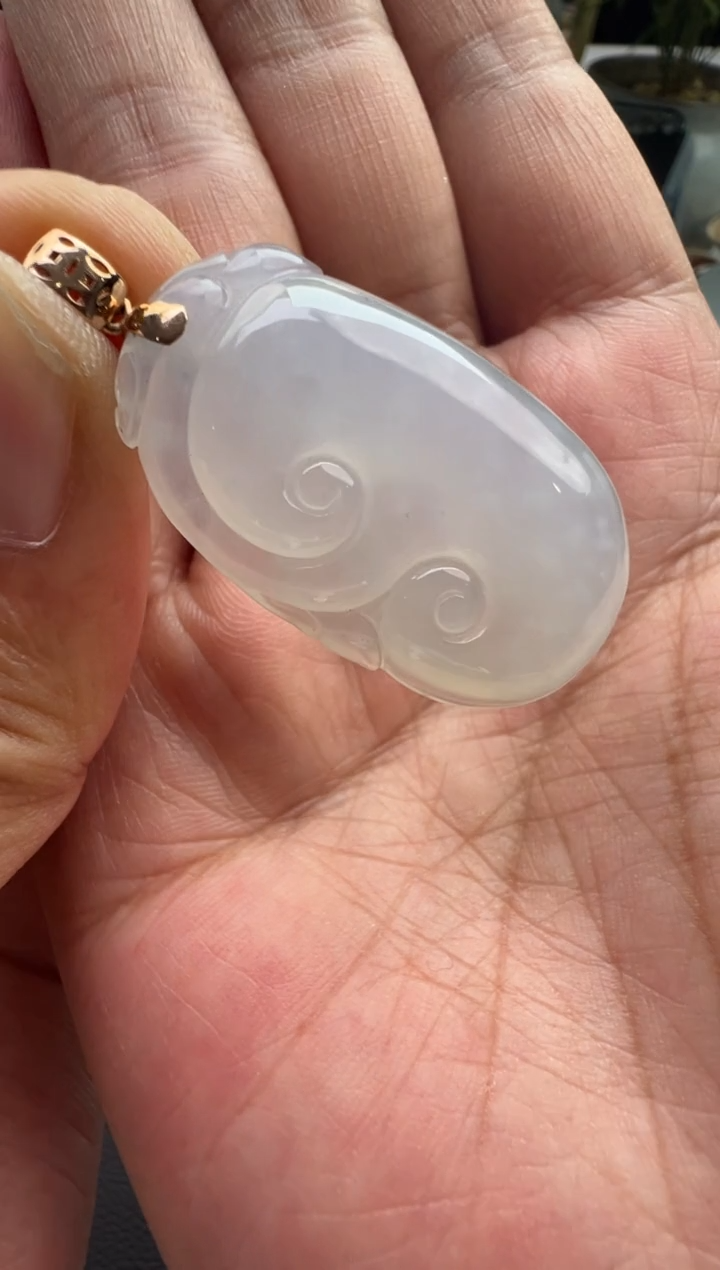 颈饰18K金镶嵌翡翠翡翠颈饰