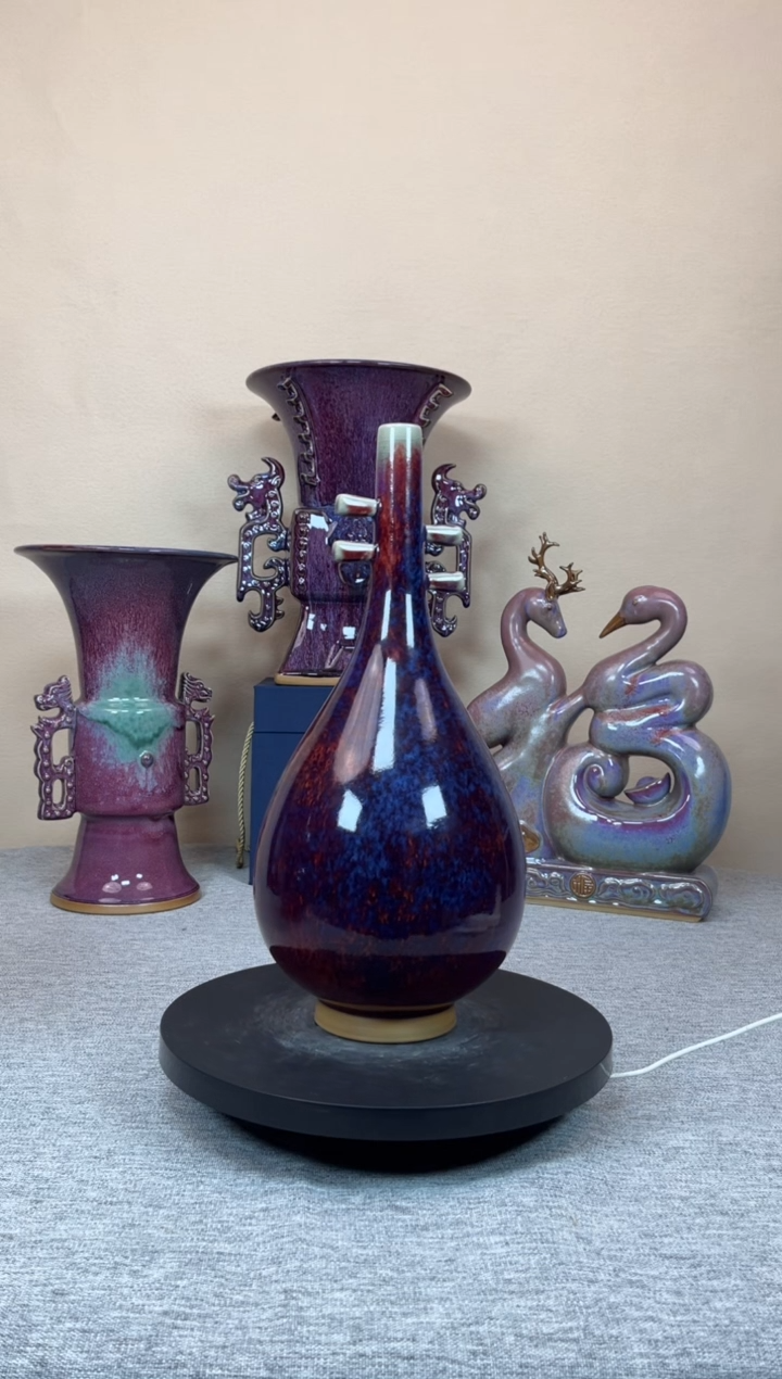 摆件陶神垕钧瓷收藏工艺品