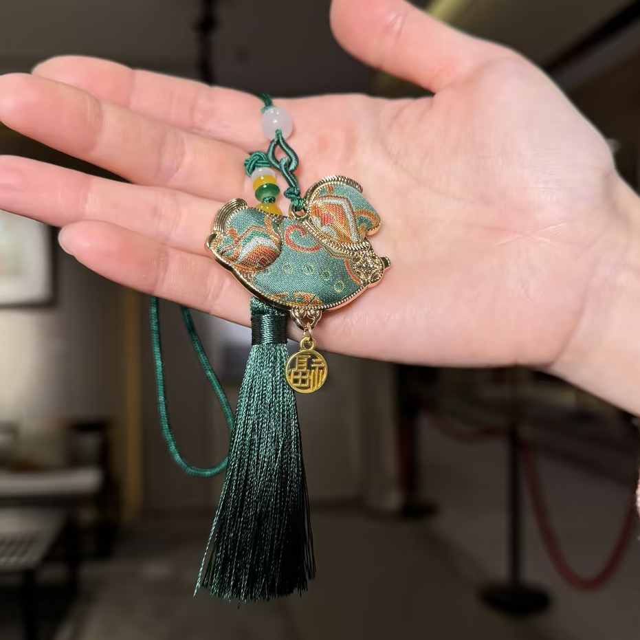 【万事如意双面马上有钱多功能挂饰】南京云锦博物馆小马挂件