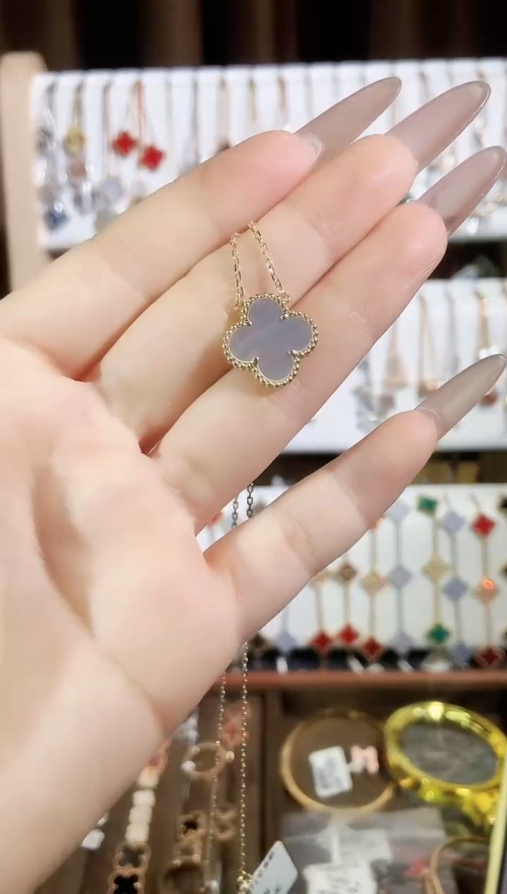 【闪购商品】贝壳（贝母）套链18K金镶嵌贝母k黄