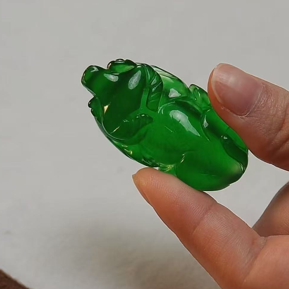 【华夏文物甄选商店02235】翡翠牛