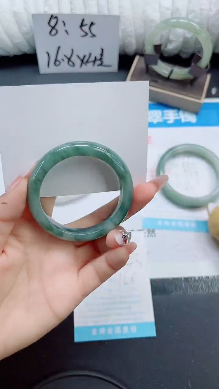 石英质玉手镯未镶嵌b56-圈口53.3