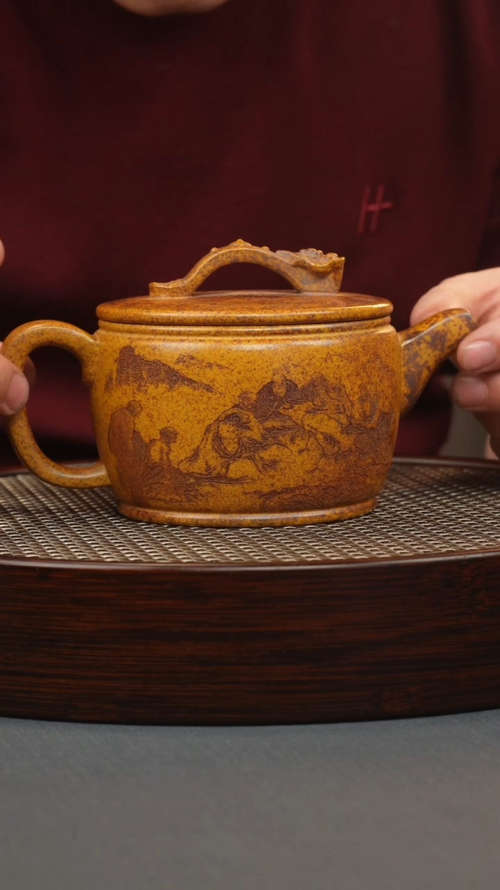 【闪购商品】紫砂茶壶龙骨金砂 如意汉瓦 十八罗汉