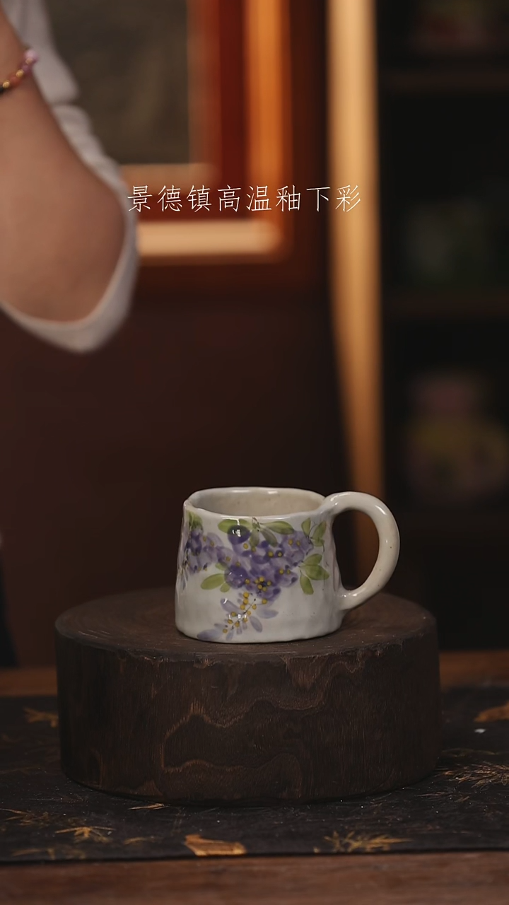 陶瓷景德镇高温釉下手绘陶瓷@L080@