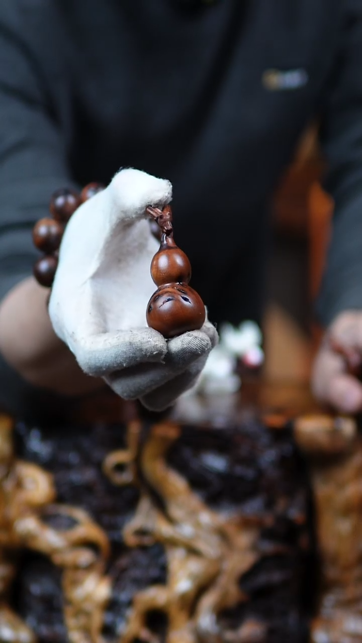 枣木百年鸡心枣木龙头葫芦