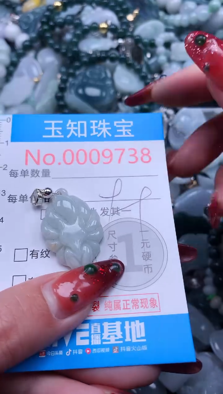 【闪购商品】翡翠吊坠(不含链)未镶嵌9738