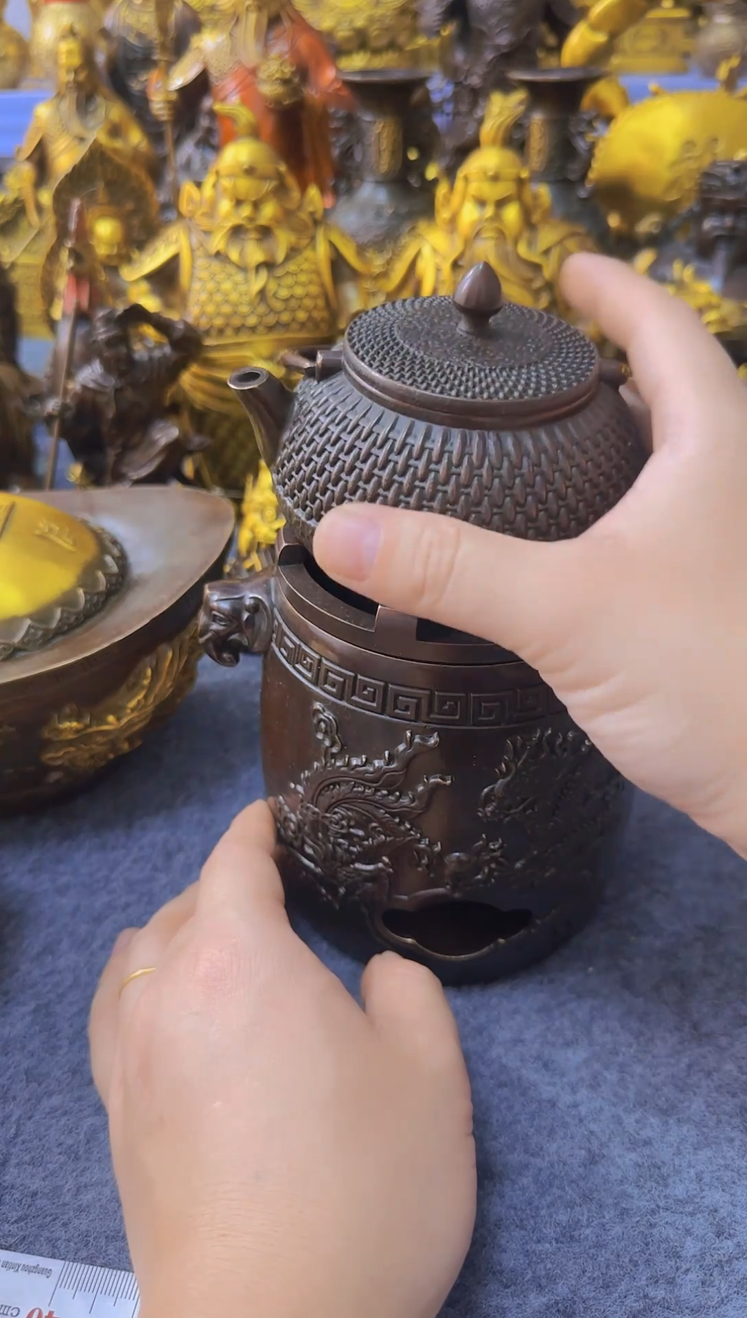 老黄黄铜摆件装饰品