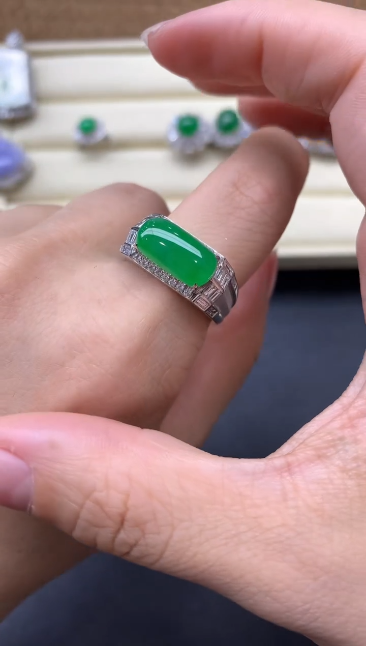 【闪购商品】翡翠戒指18K金镶嵌615-中国好珍宝