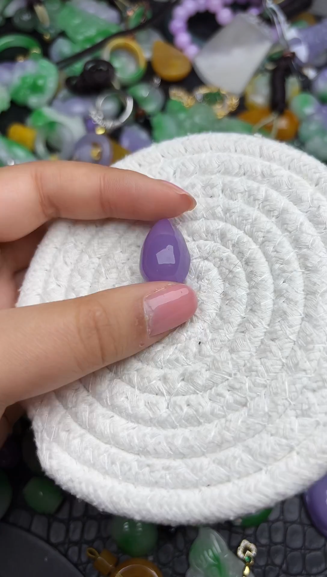 颈饰未镶嵌翡翠缅甸翡翠吊坠