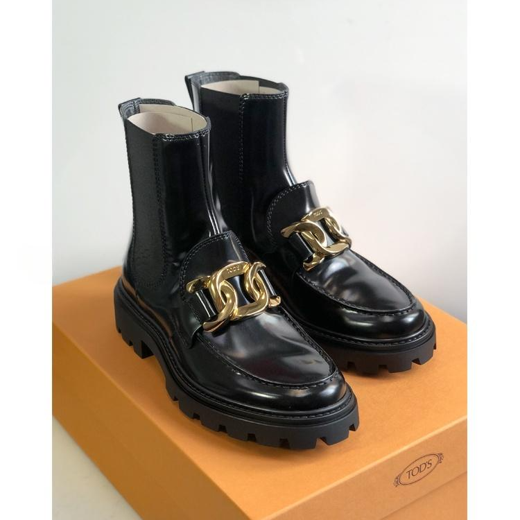 未使用 TOD’S/托德斯 【jessie】Kate 厚底靴 黑色  TP033487 H