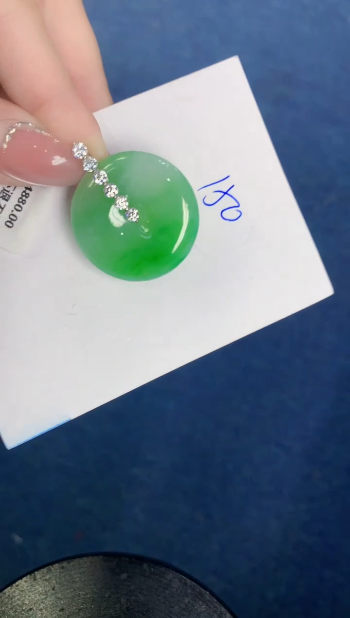 【闪购商品】翡翠颈饰18K金镶嵌000000000