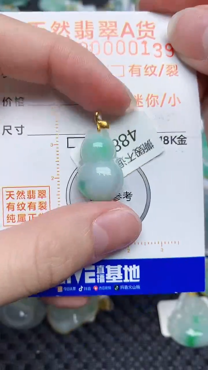 【闪购商品】翡翠颈饰18K金镶嵌545345345
