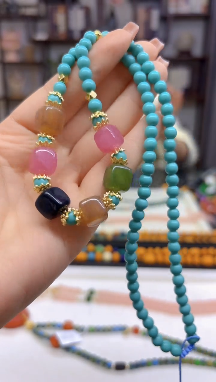 【闪购商品】碧玺颈饰未镶嵌DIY款X464