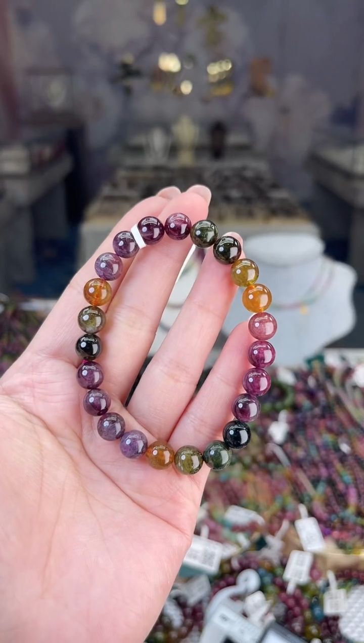 【闪购商品】碧玺/未镶嵌8mm+碧玺单圈多样性发货