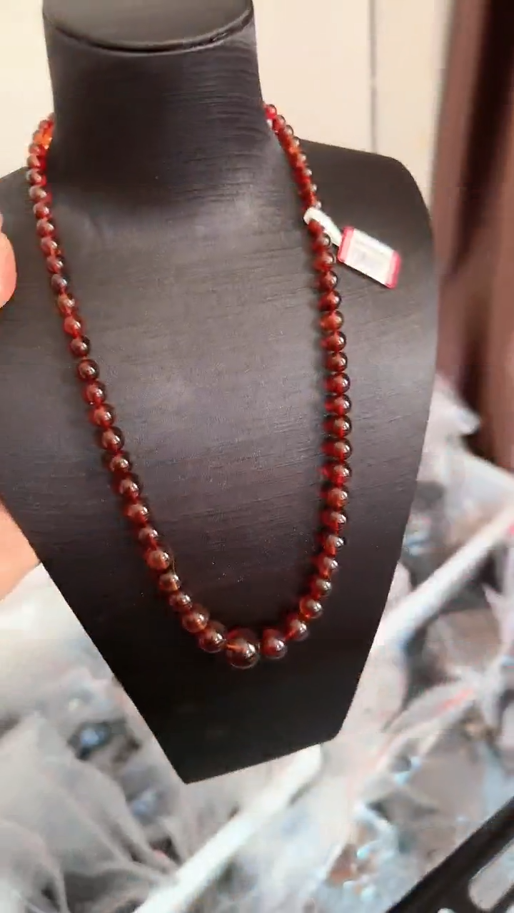 【闪购商品】琥珀项链未镶嵌微瑕血珀塔链# 113