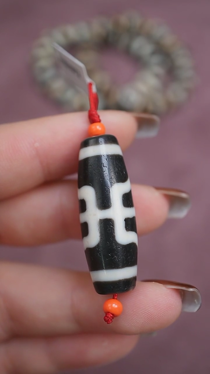 【闪购商品】玛瑙/玉髓颈饰未镶嵌蚀花玛瑙珠定制编绳