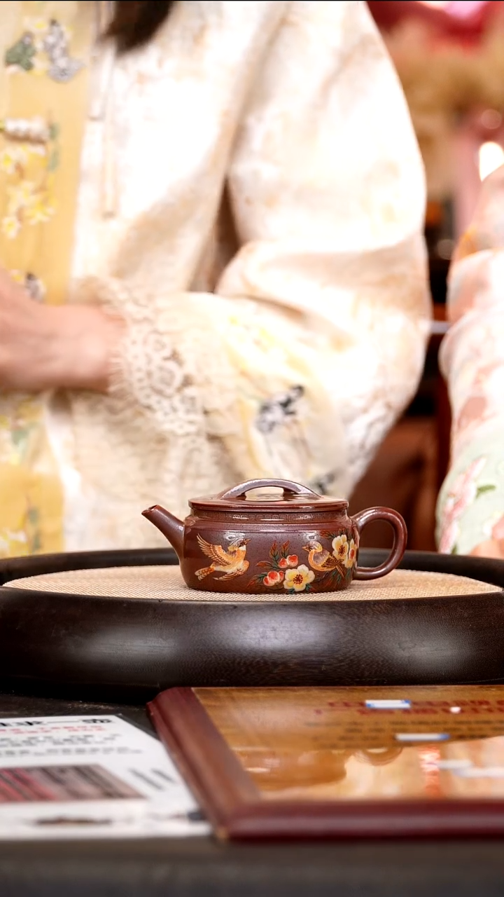 茶壶紫砂CH68 掇只 紫檀泥柴烧   190cc