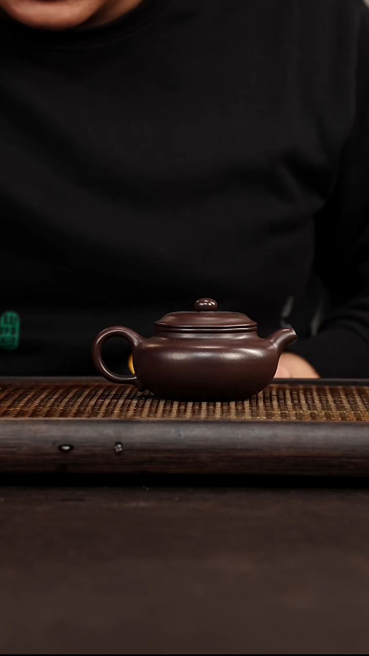 紫砂茶案宜兴悦茗壶紫砂  老茄皮紫