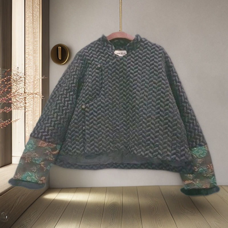 【蓉主儿专属】吉丘古儿棉衣外套气质小香风女装加厚棉服G244Y502
