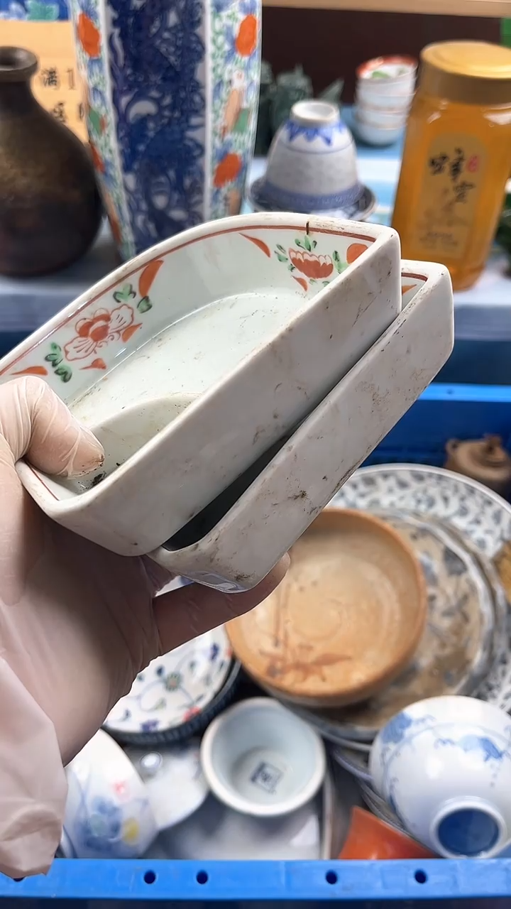 瓷片凉**眉英哥瓷器满19.9包邮