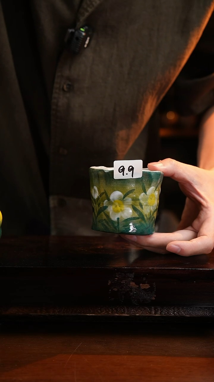 1手绘釉下彩异形设计同款