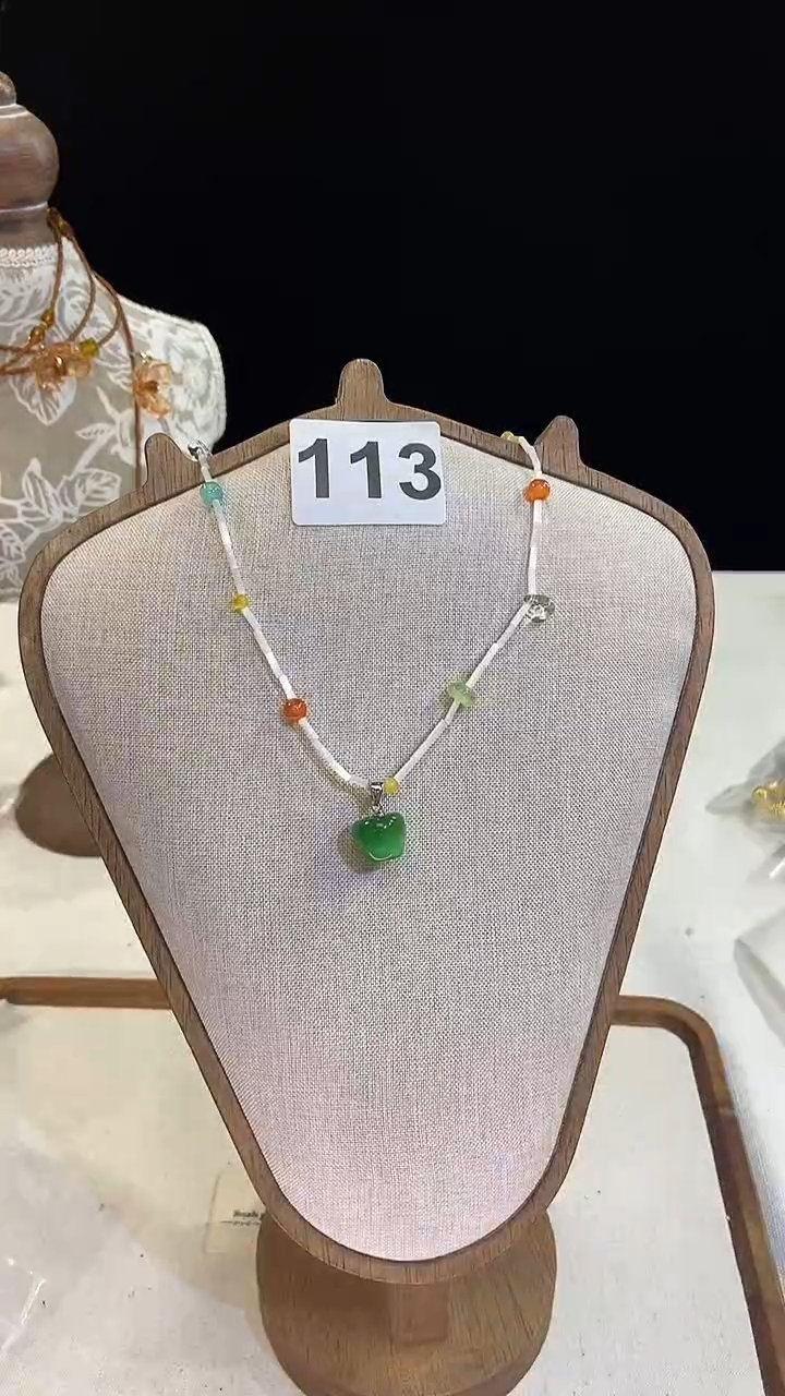 项链钛钢淡水珍珠113