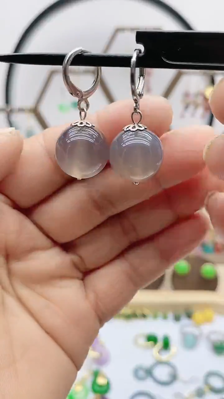 未镶嵌耳饰玛瑙/玉髓121