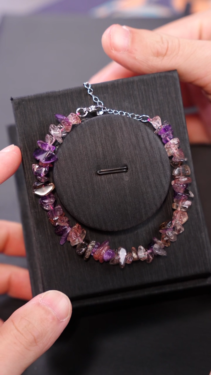 【闪购商品】水晶手链未镶嵌Q094超七原石手链