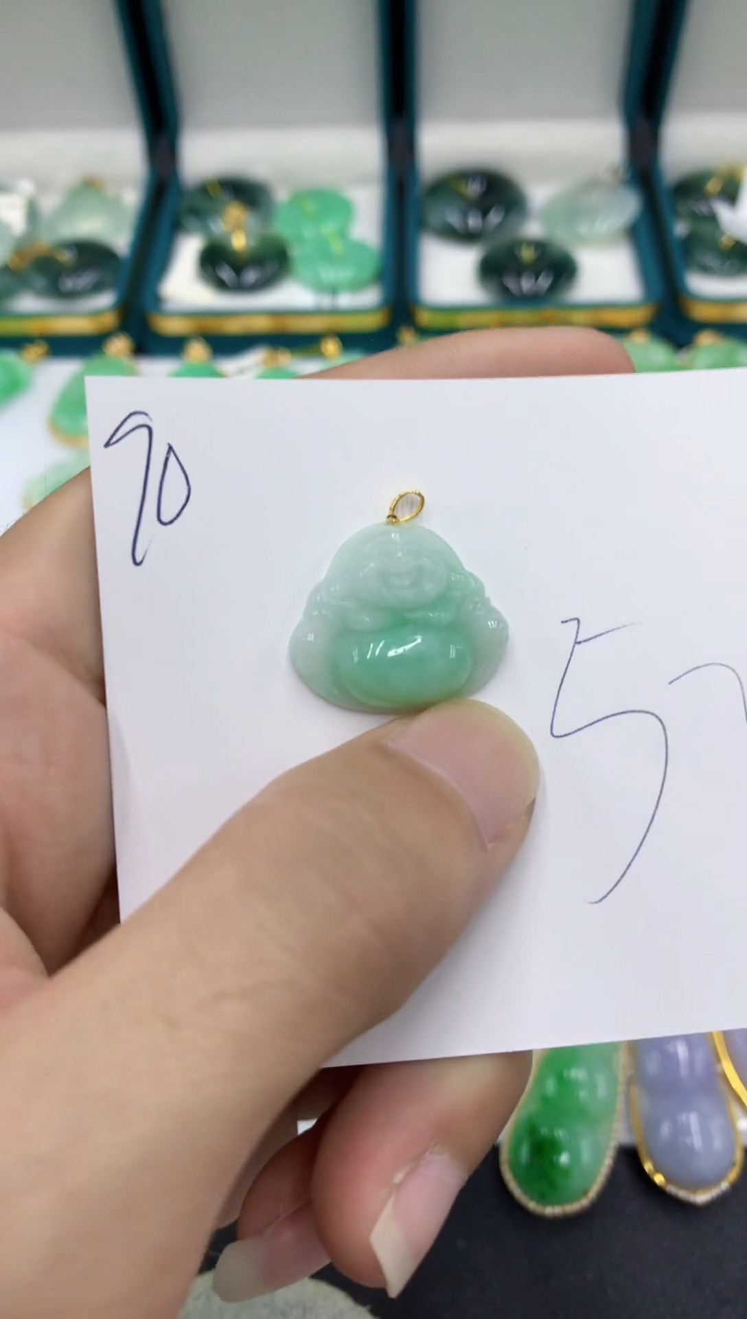 【闪购商品】翡翠颈饰18K金镶嵌翡翠