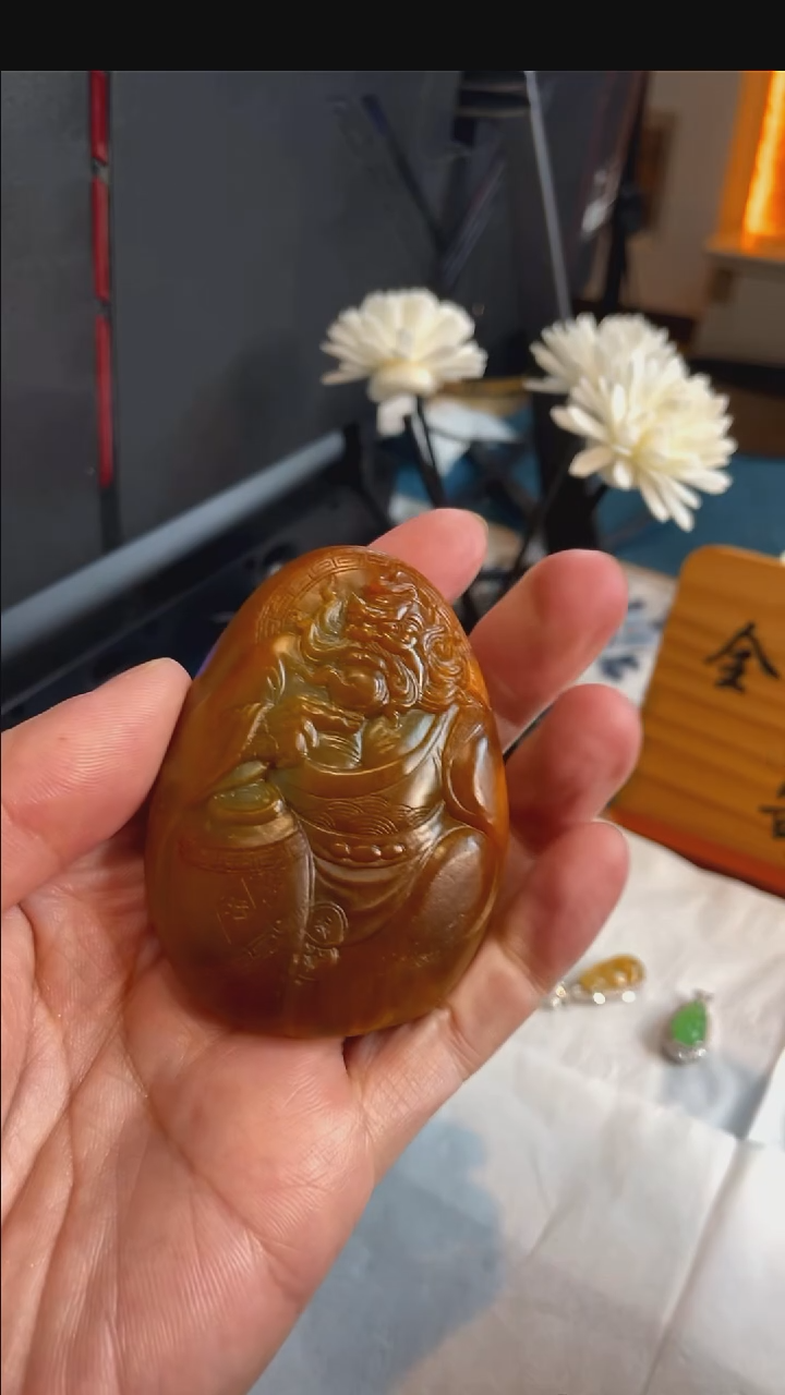 未镶嵌吊坠定制和田玉7908号