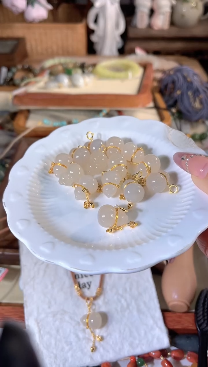 吊坠(不含链)银S925镶嵌和田玉多样性发其一孤品默认微瑕