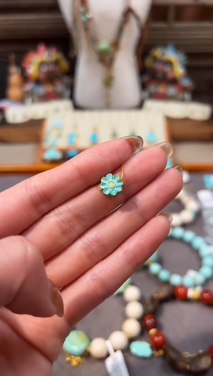 未镶嵌绿松石配饰绿松石配饰小雏菊