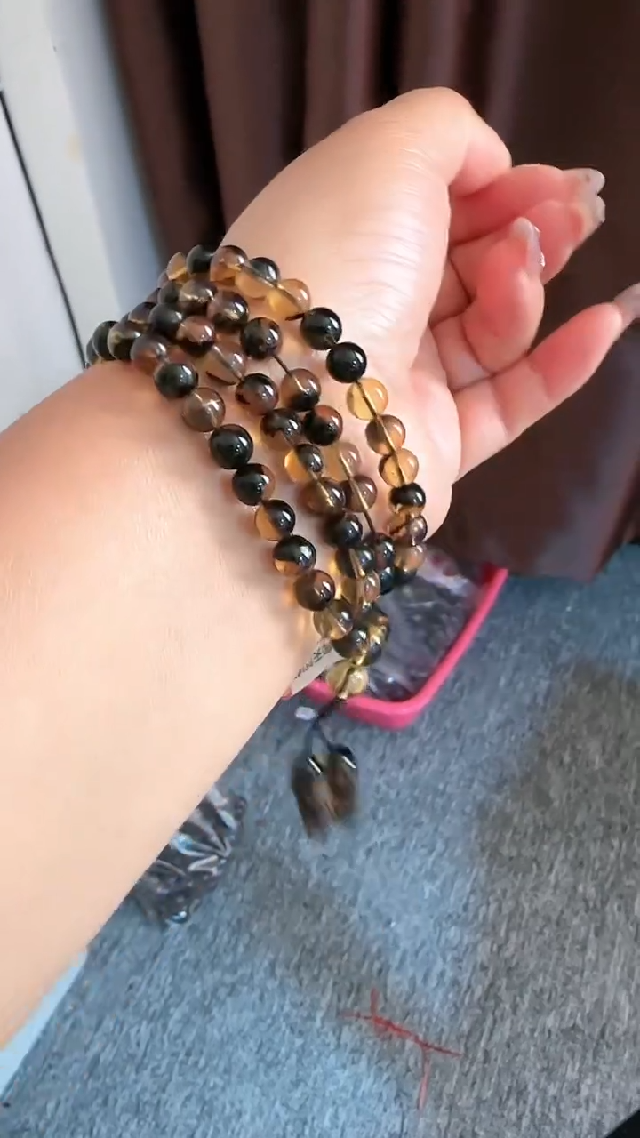 【闪购商品】琥珀手链未镶嵌规格6翁珀108#52